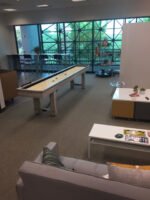 Playcraft 12' Montauk Shuffleboard Table in Weathered Whitewash - Image 8