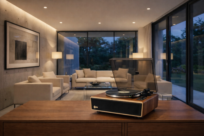 Huygens Bluetooth Record Player with Built-in Speakers - Image 12