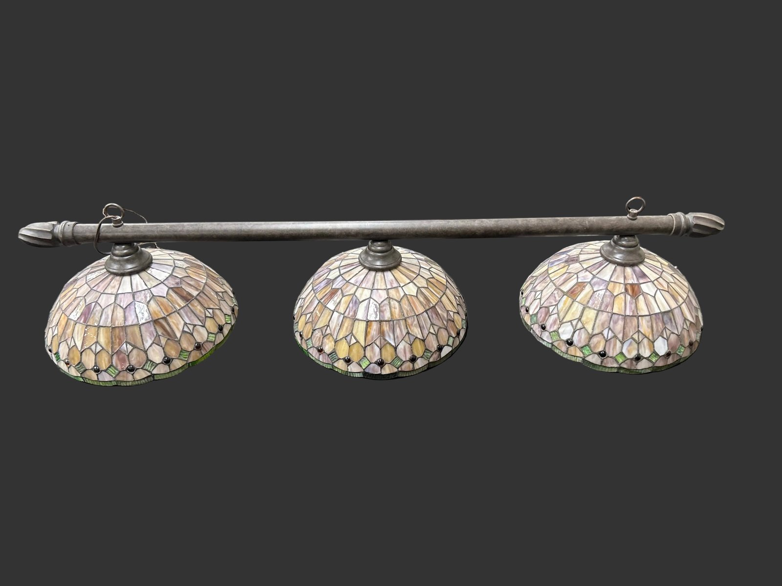 image_03246a96-2a21-44a4-b282-54ea00aa4b2f Toltec Tiffany 3 Light Lamp - Image 1