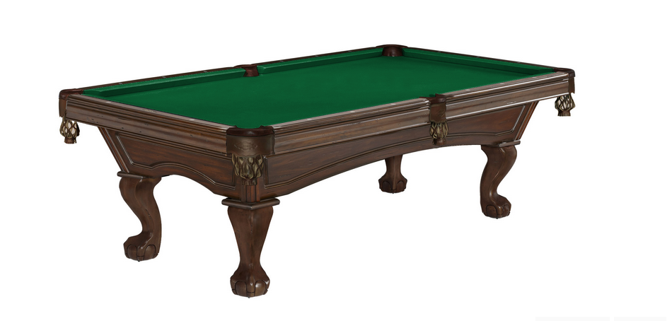 image_2023_10_12T17_34_01_610Z Brunswick Billiards Glenwood 8' Slate Pool Table in Tuscana w/ Ball & Claw Legs - Image 1