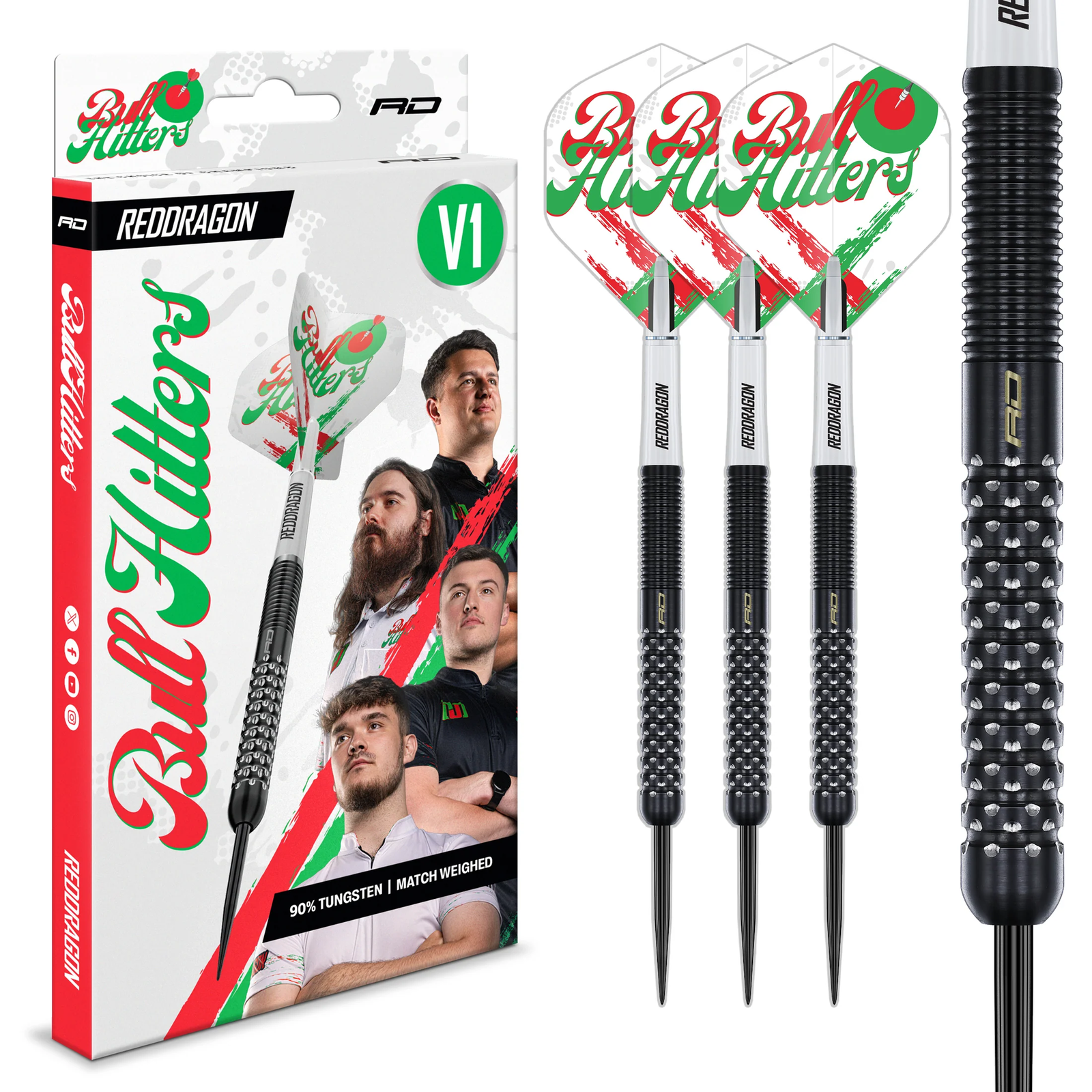 image_605676c2-43f4-4278-bc1b-6f4021418e5c Red Dragon Bullhitters Steel Tip Darts - Image 1