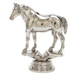 Quarter Horse Figure, Silver - 3 3/4"