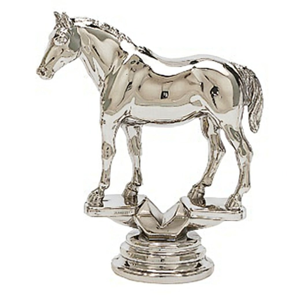 image_9148c05a-0ad8-4e06-a7b6-3dd91dfe9dbf Quarter Horse Figure, Silver - 3 3/4" - Image 1