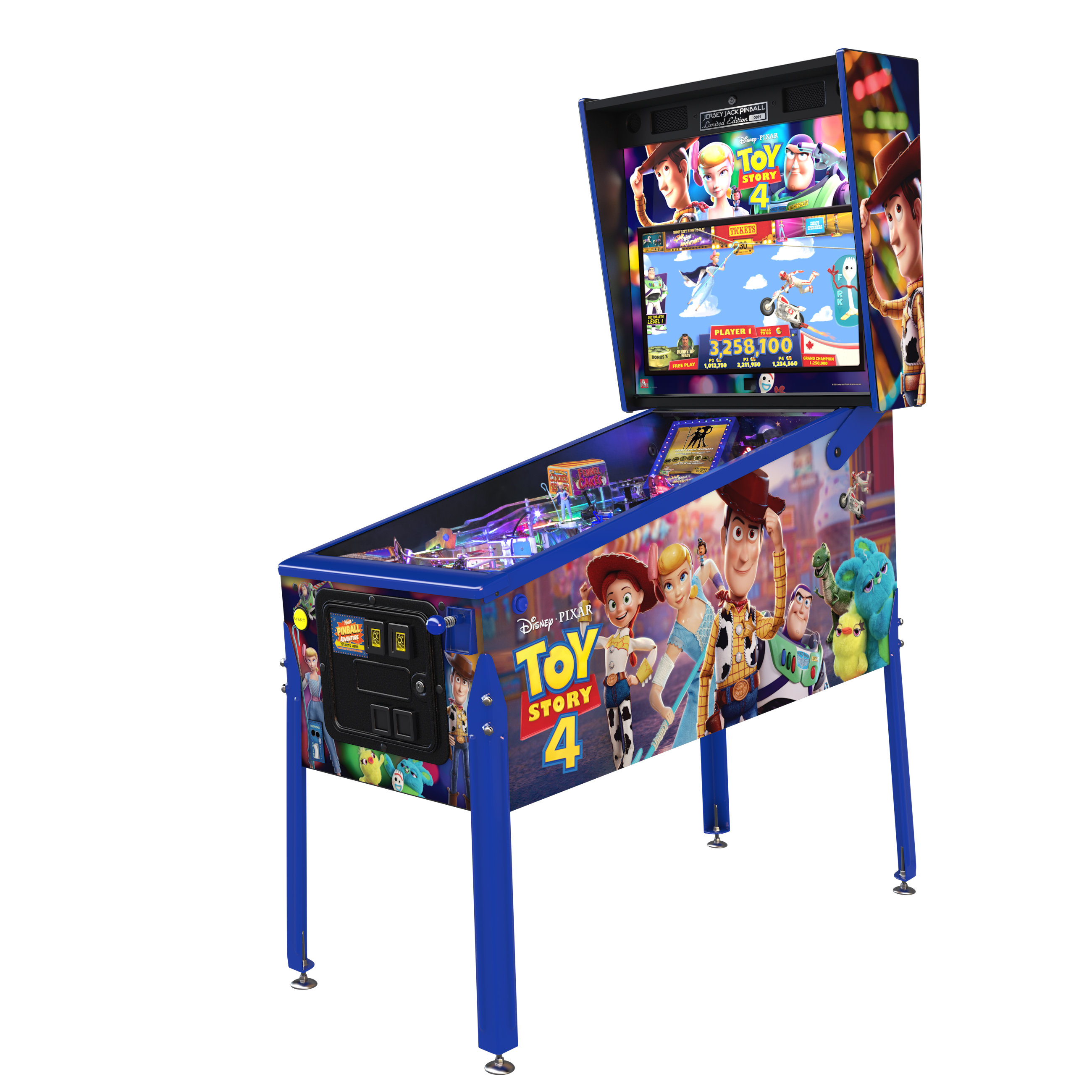 image_d4c3b2fe-c7f9-4aff-8991-2c41ddd34cab TOY STORY 4 LE - Jersey Jack Pinball - Image 1