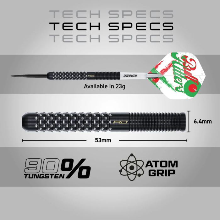 Red Dragon Bullhitters Steel Tip Darts - Image 4