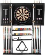 GSE Wall-Mounted Cue and Dartboard Storage Cabinet - Image 3
