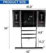 GSE Wall-Mounted Cue and Dartboard Storage Cabinet - Image 2