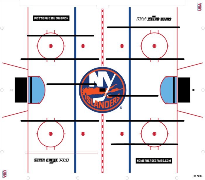 New York Islanders NHL Super Chexx Pro Bubble Hockey - Image 3