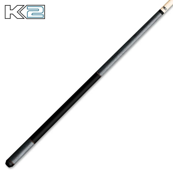 K2 Matte Color, Dual Copper Rings, Black Wrapless Cue Stick - Image 5