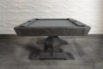 Nixon Birdy 8' Slate Pool Table in Grayson Grey Finish w/ Dining Top Option - Image 5