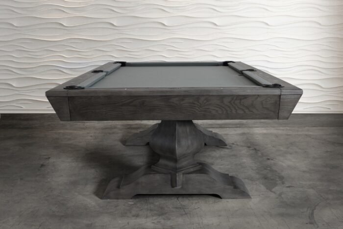 Nixon Birdy 8' Slate Pool Table in Grayson Grey Finish w/ Dining Top Option - Image 5
