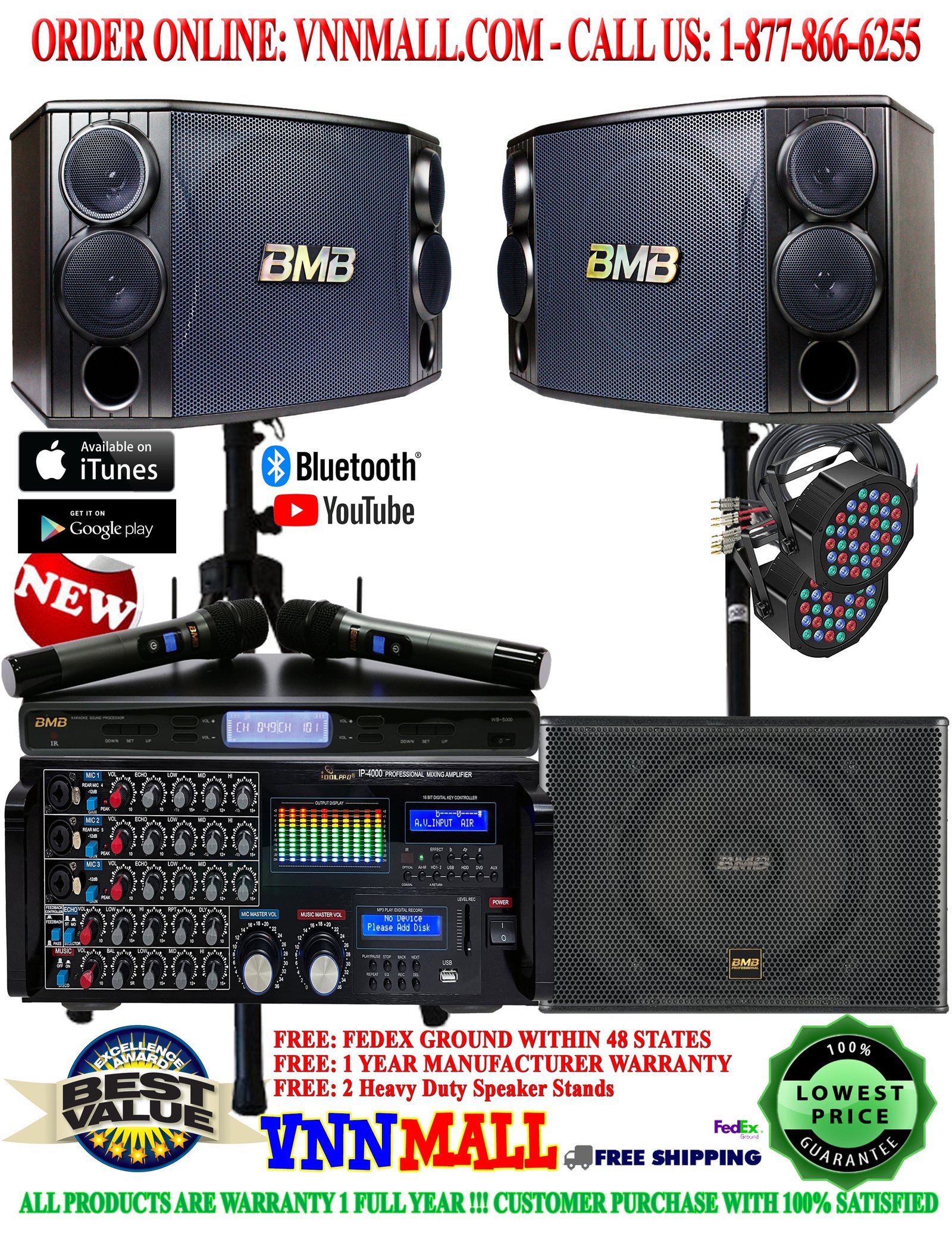 karaoke14 KARAOKE SYSTEM 14 - NEWEST MODEL: 2025 - 3000W Professional YouTube Karaoke System - Image 1