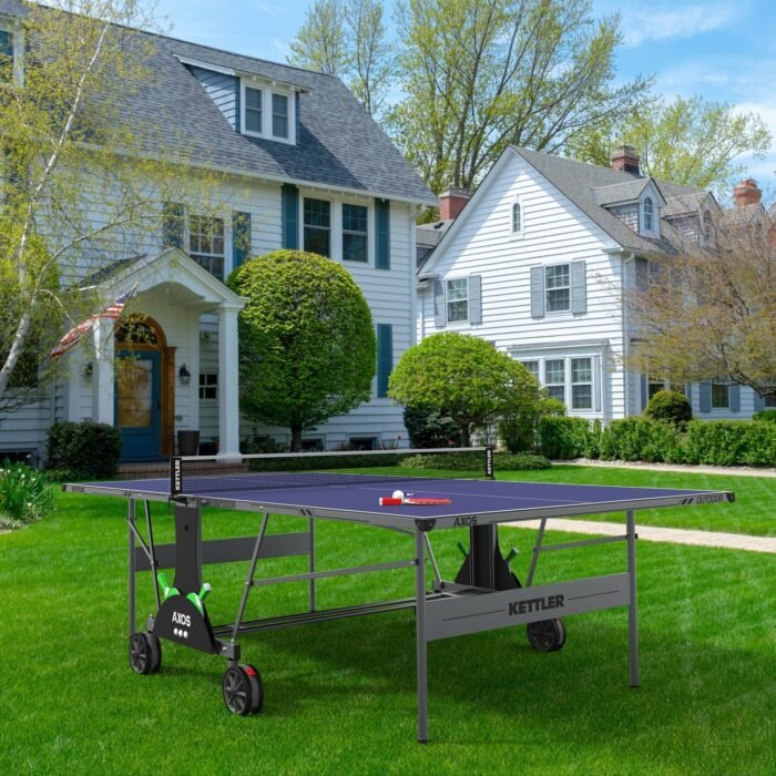 Kettler Axos Outdoor Table Tennis Table with Two Player Bundle - Image 13