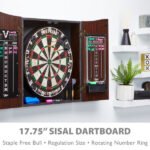 Viper Vault Deluxe Dartboard Cabinet with Shot King Sisal Dartboard & Illumiscore Scoreboard - Image 3