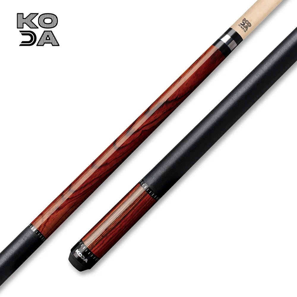 koda-kd38co-koda-pool-cue-main KODA Zebrawood Pool Cue with Linen Wrap - Image 1