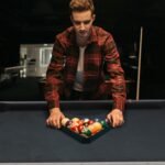 Large 84-Inch Rustic Gray Pool Table With Cues, Balls And X-Legs (SAK54361) - Image 4