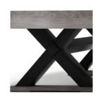 Large 84-Inch Rustic Gray Pool Table With Cues, Balls And X-Legs (SAK54361) - Image 12