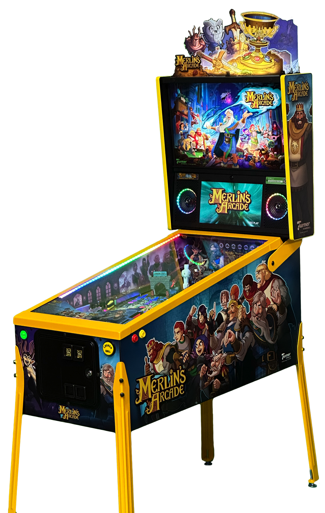 legendaryedition1 Turner Pinball Merlin's Arcade Pinball Machine - Legendary Edition - Image 1