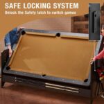 Fat Cat Original 3-in-1 Tan 7' Pockey™ Multi-Game Table - Image 4