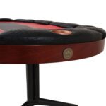 Elite 10 Player Poker Table With Wood Finish - Image 2