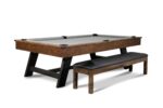Nixon Hunter 8' Slate Pool Table in Brushed Walnut Finish w/ Dining Top Option - Image 7