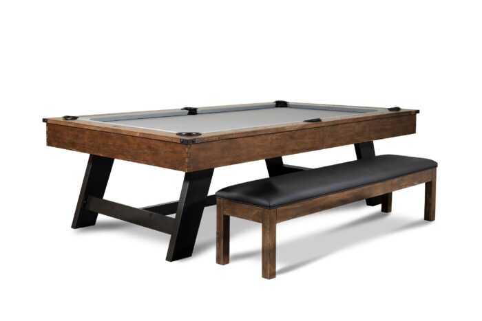 Nixon Hunter 8' Slate Pool Table in Brushed Walnut Finish w/ Dining Top Option - Image 7