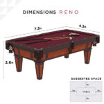 Fat Cat 7.5' Reno Billiard Table w/ Play Package - Image 8