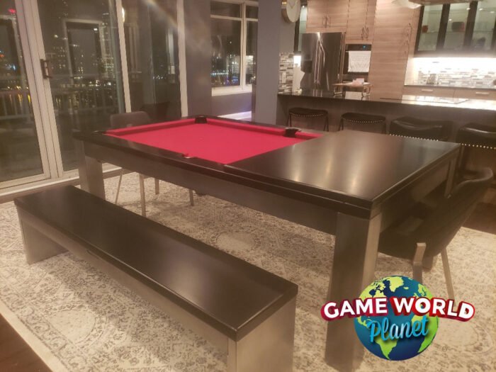 Playcraft Monaco 8' Slate Pool Table with Dining Top - Image 16