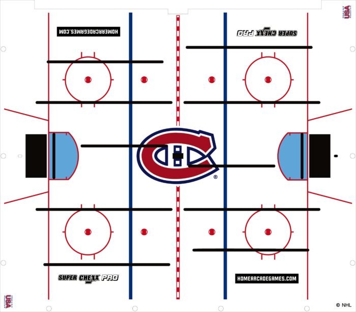 Montreal Canadiens NHL Super Chexx Pro Bubble Hockey - Image 3