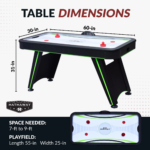 Hathaway Voyager 5-ft Air Hockey Table with LED Scoring - Image 3
