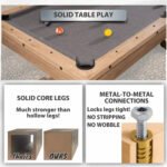 Freetime Fun Rockford 7' Rustic Oak Multi-Game Table - Image 8