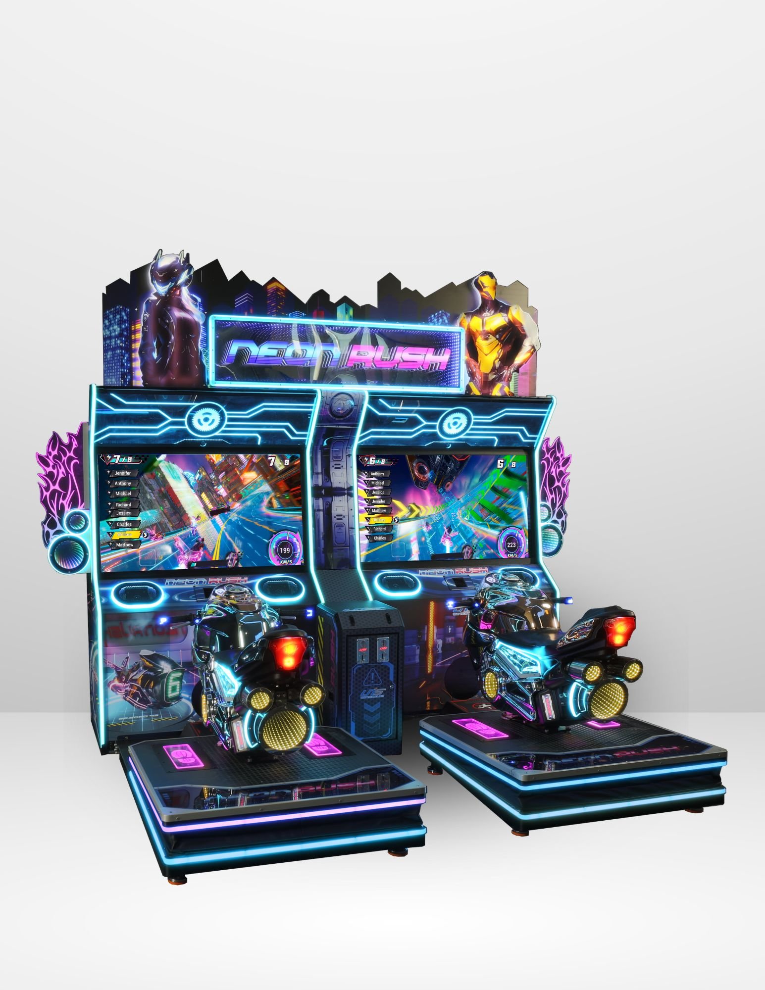 neon_rush_DLX_twin Unis Neon Rush DLX Twin - Image 1