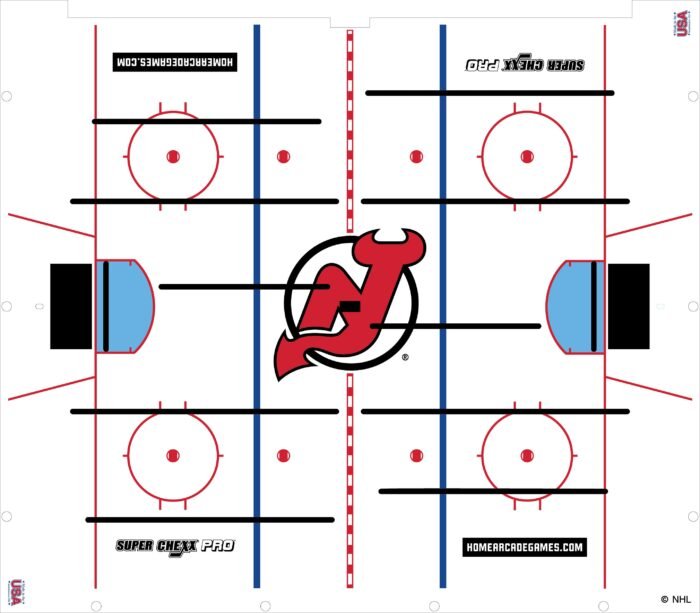 New Jersey Devils NHL Super Chexx Pro Bubble Hockey - Image 3