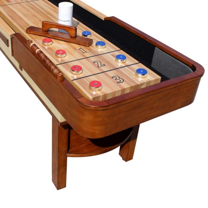 Hathaway Merlot 12' Shuffleboard Table in Walnut Finish - Image 2