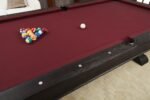 Playcraft Brazos River 8' Slate Pool Table w/ Leather Drop Pockets in Weathered Black - Image 10