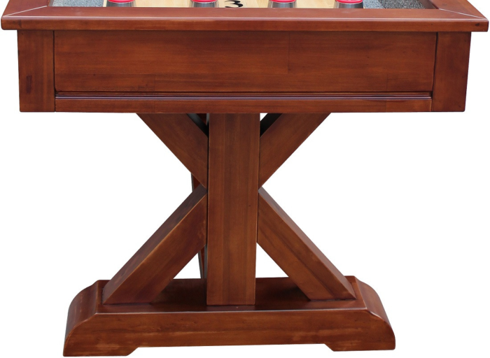Playcraft Brazos River 14' Pro-Style Shuffleboard Table in Chestnut - Image 4