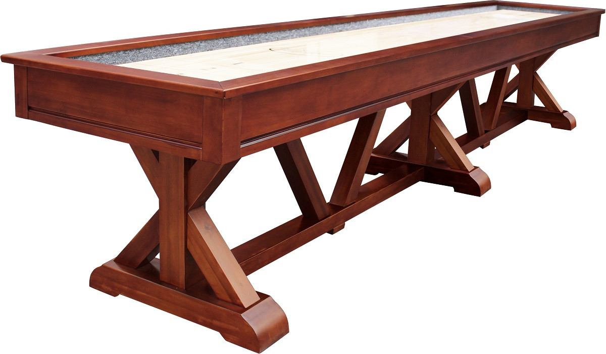 playcraft-brazos-river-chestnut-pro-style-shuffleboard-table-12-14-81__54435.1535479302 Playcraft Brazos River 14' Pro-Style Shuffleboard Table in Chestnut - Image 1