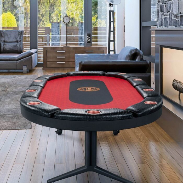 Triton 90" Premium 10 Player Folding Poker Table - Image 5