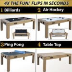 Freetime Fun Transformer 4 in 1 Game Table – Swivel Design - Image 3
