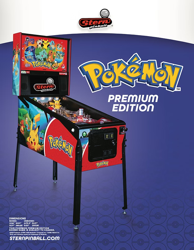 premium1 Stern Pinball Pokemon Premium Pinball Machine FREE SHIPPING - Image 1