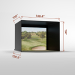 Pro Golf Simulator Enclosure Kit with Impact Screen - Image 27