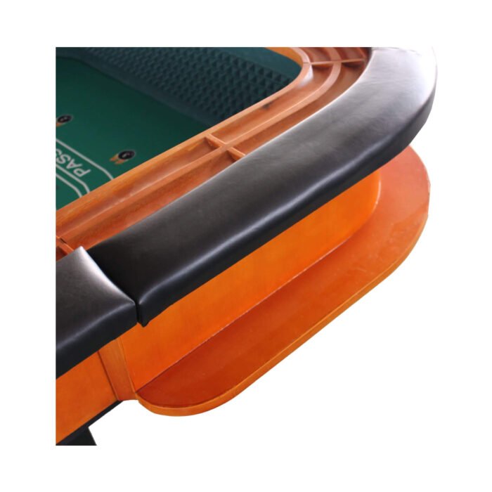 Professional 12FT Craps Table With Full Drink Rail And Padded Rim Cover (SAK76258) - Image 7