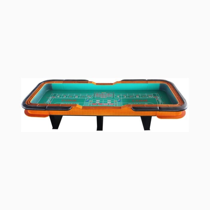 Professional 12FT Craps Table With Full Drink Rail And Padded Rim Cover (SAK76258) - Image 2