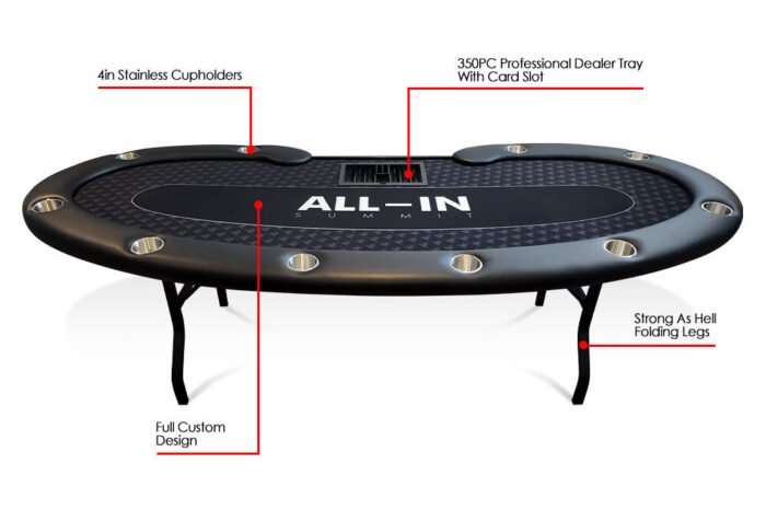 Prestige Folding Leg Poker Table - Image 2