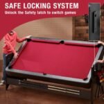 Fat Cat Original 3-in-1 Burgundy 7' Pockey™ Multi-Game Table - Image 6