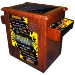 Namco PacMan Pixel Bash Woodgrain Cocktail Home