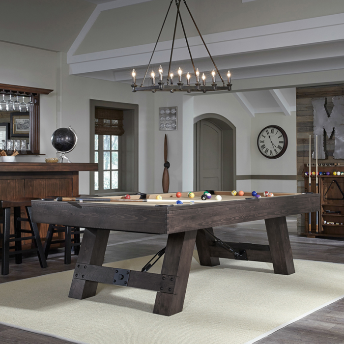 American Heritage Savannah 7' Slate Pool Table in Charcoal - Image 3