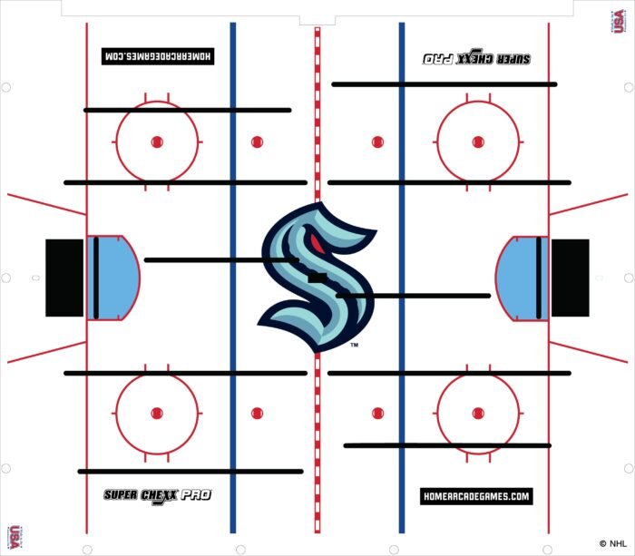 Seattle Kraken NHL Super Chexx Pro Bubble Hockey - Image 3