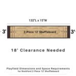 Freetime Fun Espresso Shuffleboard Table – 2-Piece Design - Image 6