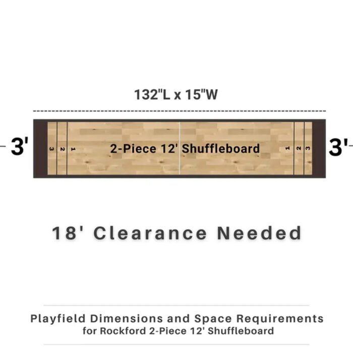 Freetime Fun Espresso Shuffleboard Table – 2-Piece Design - Image 6